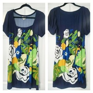 Eci Short-Sleeved Floral Dress
